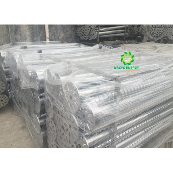 Metal Solar Ground Screws Anchor Metal Frame Anchor 76mm Out Pipe Diameter