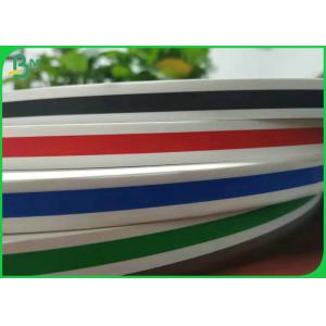 Biodegradable 15mm Stripe Straw Paper For Making Colorful Drinking Straw