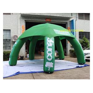 China Long 6m Height 3m Green Spider Inflatable Dome Tent Advertising With Logo on sale