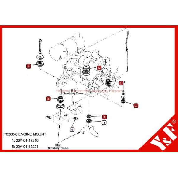 Quality Komatsu Excavator Engine Mounting wholesale
