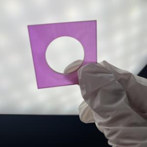 Red Sapphire Crystal Work Piece For Wristwatch Anti Scratching