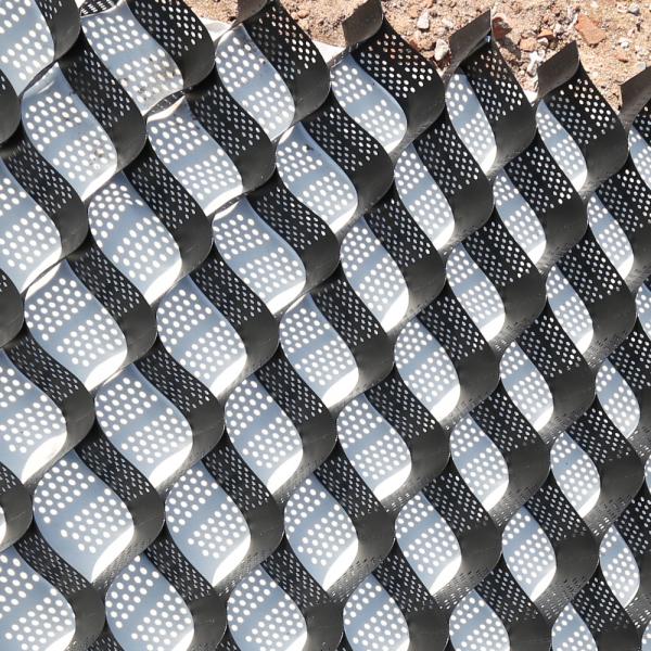 Quality 200mmHeight 660 Welded Space Black HDPE Geocell for Road Base Stabilization & Soil Reinforcement In Thailand wholesale