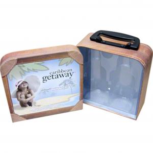 Cheap Suntan Cream Cosmetic Gift Box Packaging Two Piece Leather Gift Box for sale