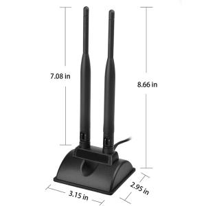 2.4GHz 5GHz Dual Band aerial Wireless WiFi Communication Antenna SMA Magnet Base