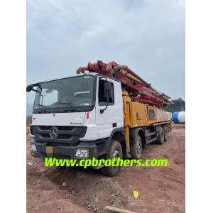 Used 2013 Putzmeister 56m Concrete Pump Placing Boom on Benz Chassis for Stable
