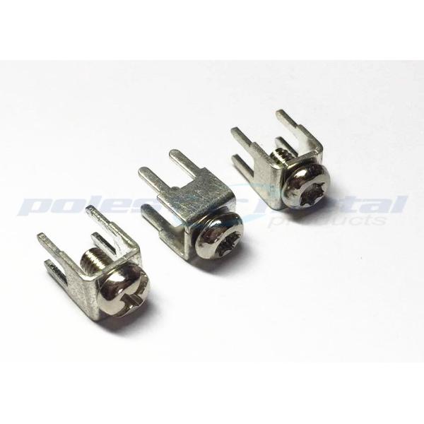 Quality 6-32 X 1/4 INCH Snap - In  PCB Mount Screw Terminal With Nickel Plated Brass Screws wholesale