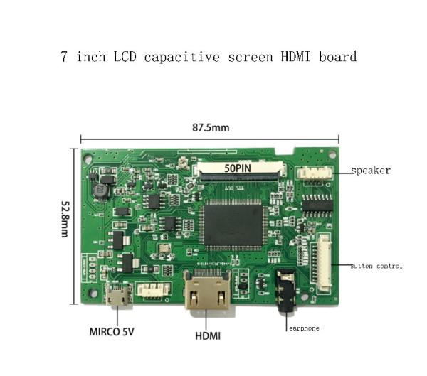 Quality IPS Capacitive LCD Display Modules 7 Inch With HDMI Driver Board wholesale