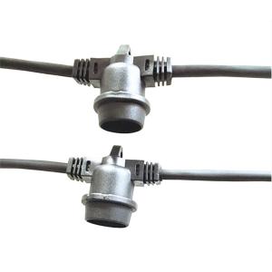 Cheap Chrisatms E27/B22 black 0.5m-10m waterproof light belts pendant Lamp /Lamp holder/ Loft Lights for sale