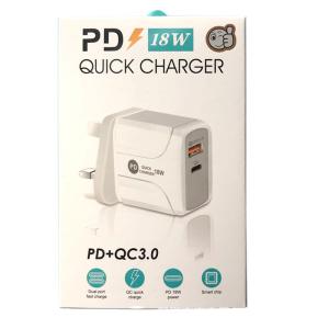 5V 3A 18W Apple Charger QC3.0 USB Type C Flame Retardant Materials