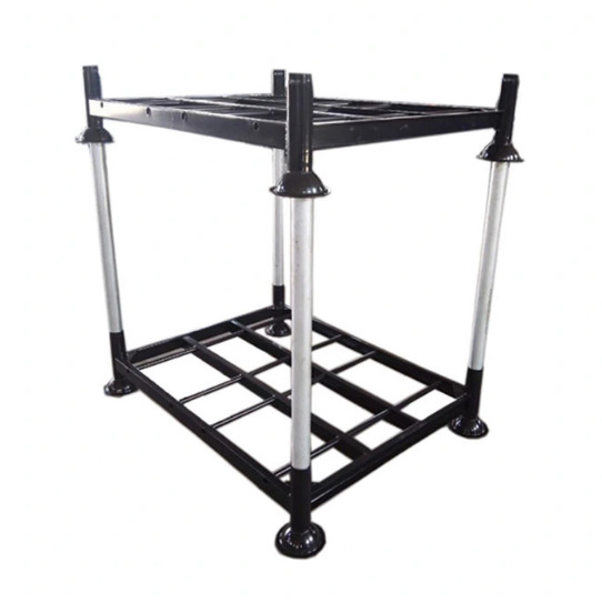 Customized Steel Portable Stacking Racks 1500kg Load Capacity 200mm Wheel Diameter