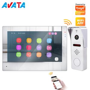 Cheap HD 2.0MP Wireless WiFi Video Intercom color video door phone intercom Works with Mobile Phone by APP Tuya for sale