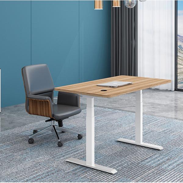 Quality Write Table Modern Office Desk with Custom Wooden Grain and Electric Height Adjustment wholesale