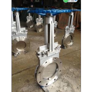 SS316 8” Cast Steel Gate Valve for paper pulp , sewage DN50 ~ DN 2000
