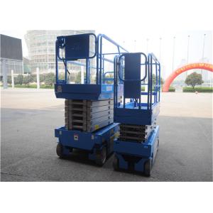Stable Movement Rough Terrain Scissor Lift Thick Rib Tires Self Balancing