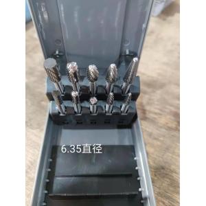 10pcs 6mm Shank Diameter Tungsten Crabide Rotary Burr Bits Set For Metal Wood