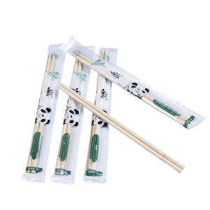Say Goodbye to Plastic Chopsticks Choose Customized Logo Round Bamboo Disposable Bamboo Chopsticks for Business Gifts