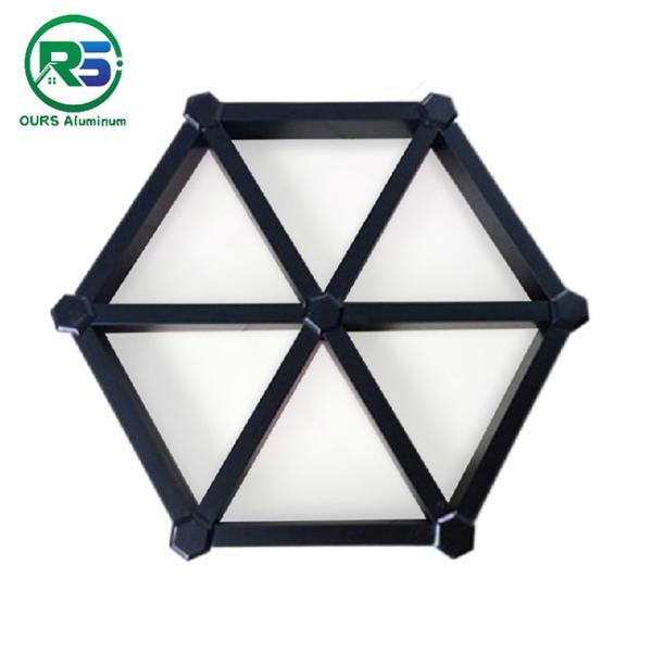 Quality Sound Absorption Triangular Square Grille Tube Metal Stud Wall Suspended Ceiling  0.6mm-2.0mm wholesale