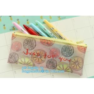 Multi-purpose 100% Cotton 12oz Canvas Zipper Pencil Bag Stationery Case bag,