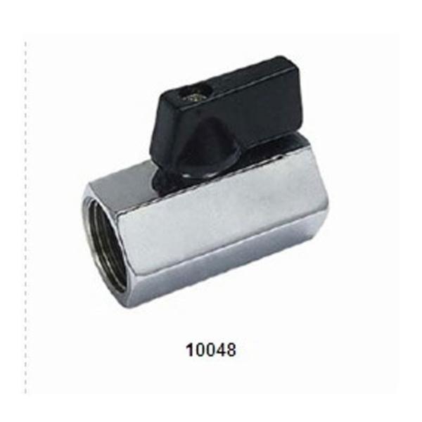 Quality Steel handle Brass Mini Ball Valve 10048 with Chrome plating 16Bar wholesale