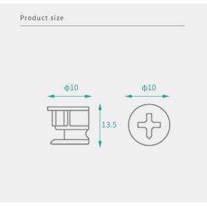 Black 15mm Cam Lock Nut Durable Cam Nuts For Furniture Cabinet Hardware