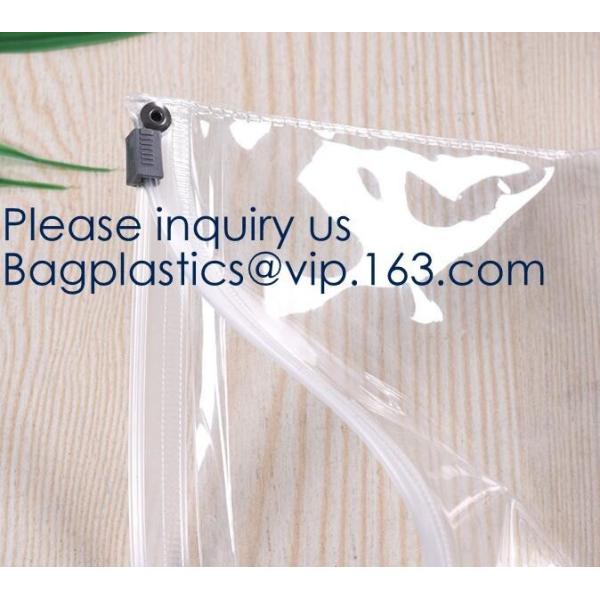 Custom Logo Zip Lock Transparent PVC EVA Cosmetic Bag,Reusable EVA swimwear bag