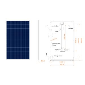 275W 280W 285W Mono And Polycrystalline Solar Panel 1000V 1500V DC IEC