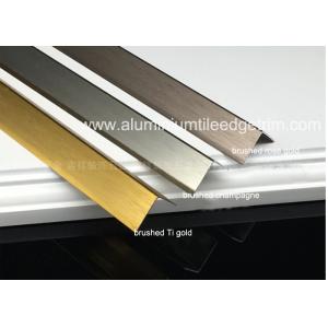 China Durable Brushed Aluminum Corner Guards Equal Angle Extrusion Profile on sale