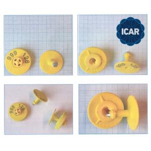 ISO11784/85 FDX-B Livestock Ear Tag Set Durable Waterproof TPU ET908 + T901