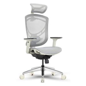 China IVINO Grey Chair Headrest Adjustable Ergonomic Online Office Chairs on sale