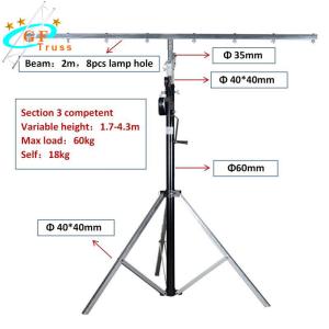 Tripod Portable Lighting Truss Crank Stand 4.3m Adjustable Height