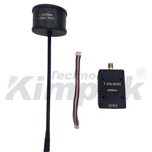 1.2G 4W UAV Video Transmitter 1.2Ghz FPV Long Range Video Link with 9 Channels