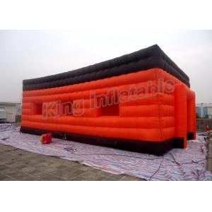 Cheap CE Inflatable Party Floating House Inflatable Event Tent With Orange Color Double Layers Design for sale