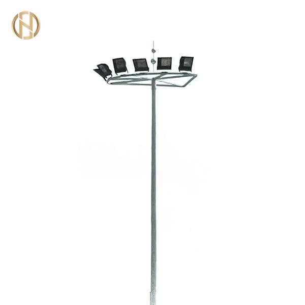 Quality 35M Hot Dip Galvanized High Mast Lighting Poles With Led Lights wholesale