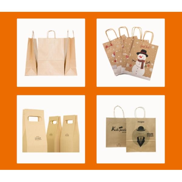 Durable Kraft Compostable Bags Recyclable Bottom Gusseted Bags Disposable With Adhesive Seal