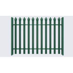 Steel Palisade Wire Mesh Fence Panels High Security Powder Coated Surface