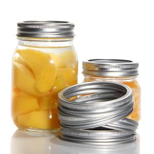 Custom 70mm Bulk Regular Silver Tinplate Screw Cap for Mason Canning Jar