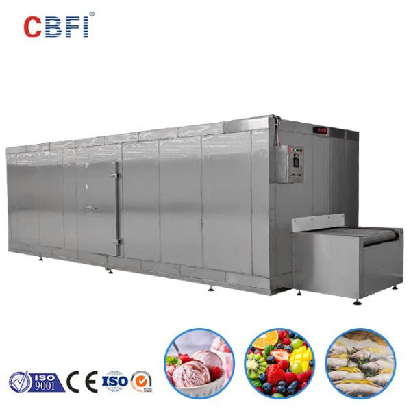 Quality Automatic Electric Tunnel Fast Food IQF Blast Freezer Meat Fish Quick Freezing Machine wholesale