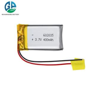 IEC62133 3.7 Volt 602035 High Temperature Rechargeable Ultra Thin Lipo 3.7v
