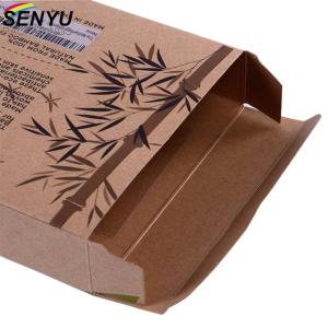 Kraft paper handmade soap packaging box with pvc window