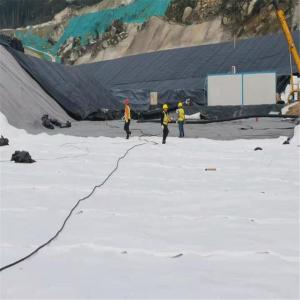 Geotextile Design Style Polyester Long Fiber Needle Punched White Color Non