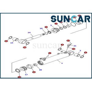 China 707-99-23910 7079923910 Komatsu Sealing Kit Hydraulic Lift Cylinder Service Kit on sale