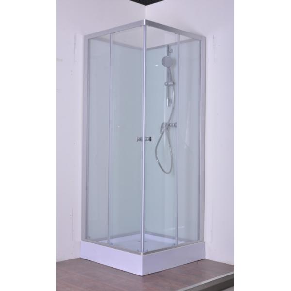 White ABS Tray Chrome Profiles Tetragonum Shower Cabins 800 X800X2000mm