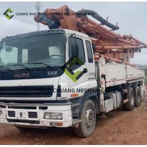 China In 2013 Zoomlion ISUZU Chassis 40 M Concrete Pump Truck 5 Cylinders And 5 Masts on sale