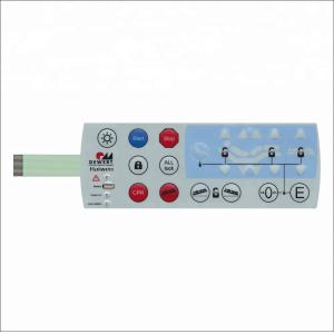 Custom Prototype Flexible Backlight Membrane Switch Tactile Numeric Keypad