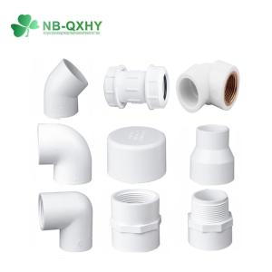 Round Head Code 45 Degree Socket Elbow for Water Supply Sch40 Plastic PVC Pipe