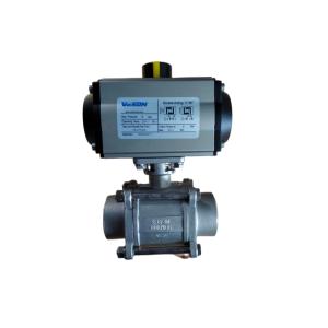 Rack Pinion Pneumatic Actuator with VDI/VDE3845 Standard Hard Anodized Treatment