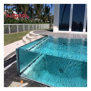 AUPOOL PMMA Lucite Glass Sheet for Acrylic Swimming Pool Transparent Plexi Glass