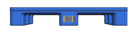 Single face grid decker hygienic plastic pallet