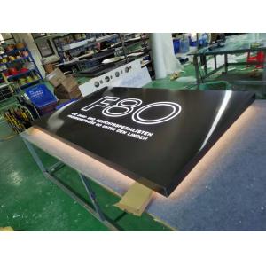 Hanging Acrylic Sign Board Company Brand Name Custom Led Logo Panel Edge Lit