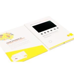 CMYK Offset Printing Video Brochure Cards Customized